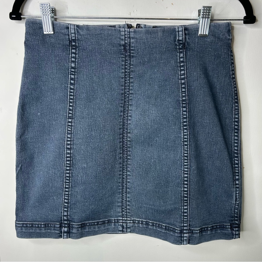 Y2K FREE PEOPLE Modern Femme Festival Denim Mini Skirt
